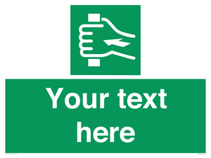 Custom Push Bar Sign